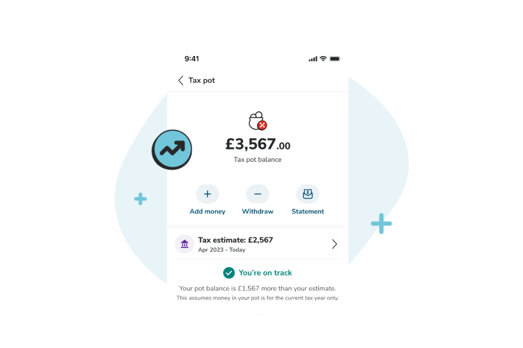 screen showing tax pots